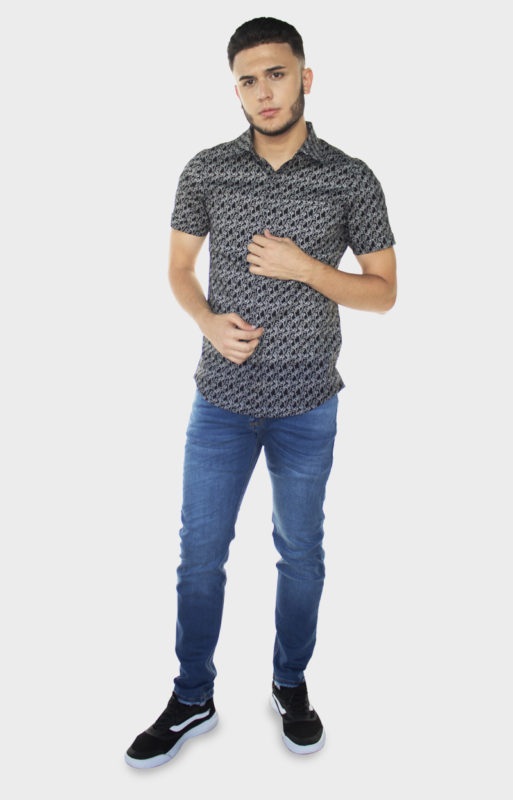 Camisa Manga Corta Palmeras