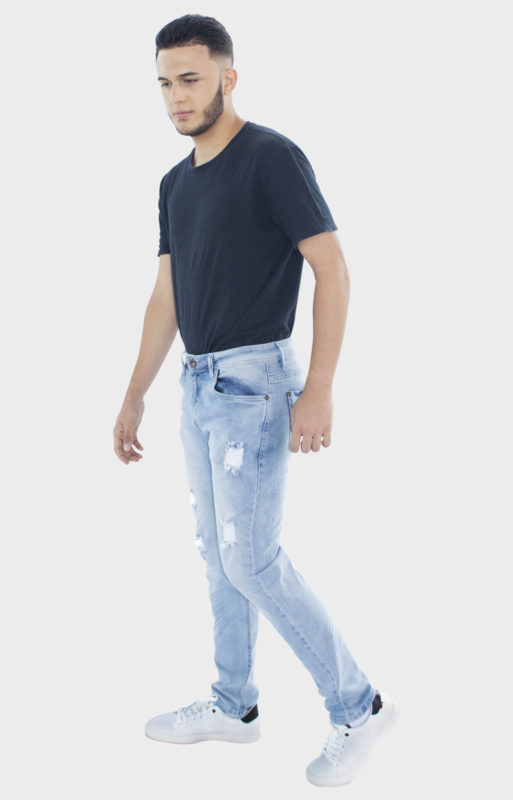 Jean Slim Fit Mini Destroyer