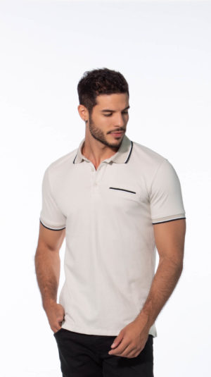 Camisa Polo Ribete Tejido