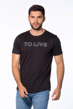 Camiseta Estampado To Live