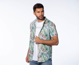 Camisa Manga Corta Maxi Print