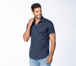 Camisa Manga Corta Mini Print